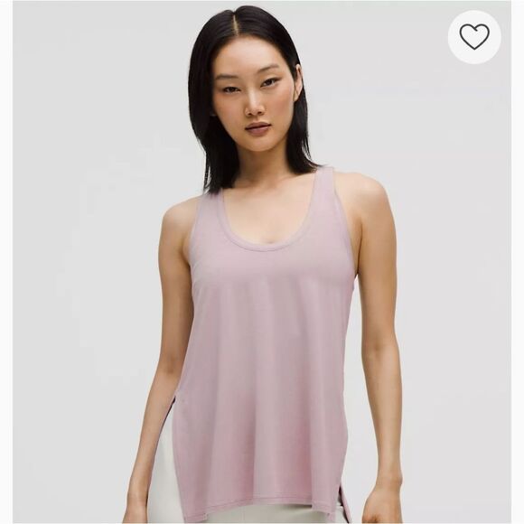 Lululemon Modal Silk Side Slit Purple Gray Athletic Tank Top - XXS - Picture 1 of 11